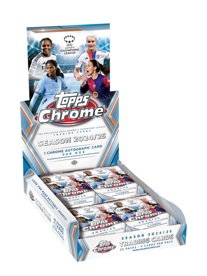 2024-25 Topps Chrome UEFA Women's Champions League Soccer Hobby Box