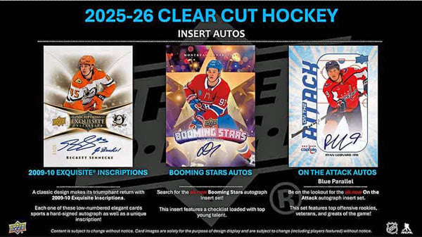 2025-26 Upper Deck Clear Cut Hockey Hobby Box