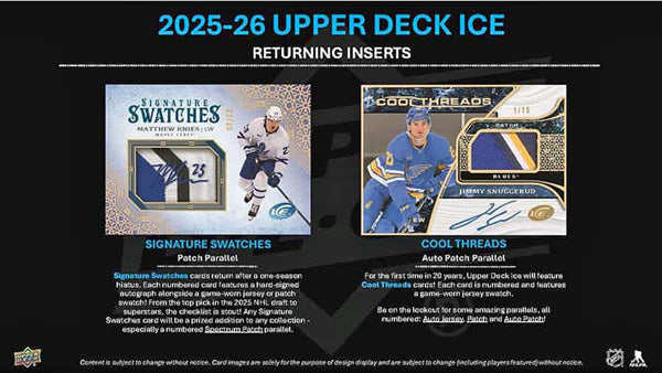 2025-26 Upper Deck NHL Ice Hockey Hobby Box