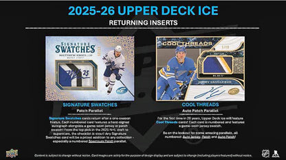 2025-26 Upper Deck NHL Ice Hockey Hobby Box