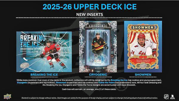 2025-26 Upper Deck NHL Ice Hockey Hobby Box