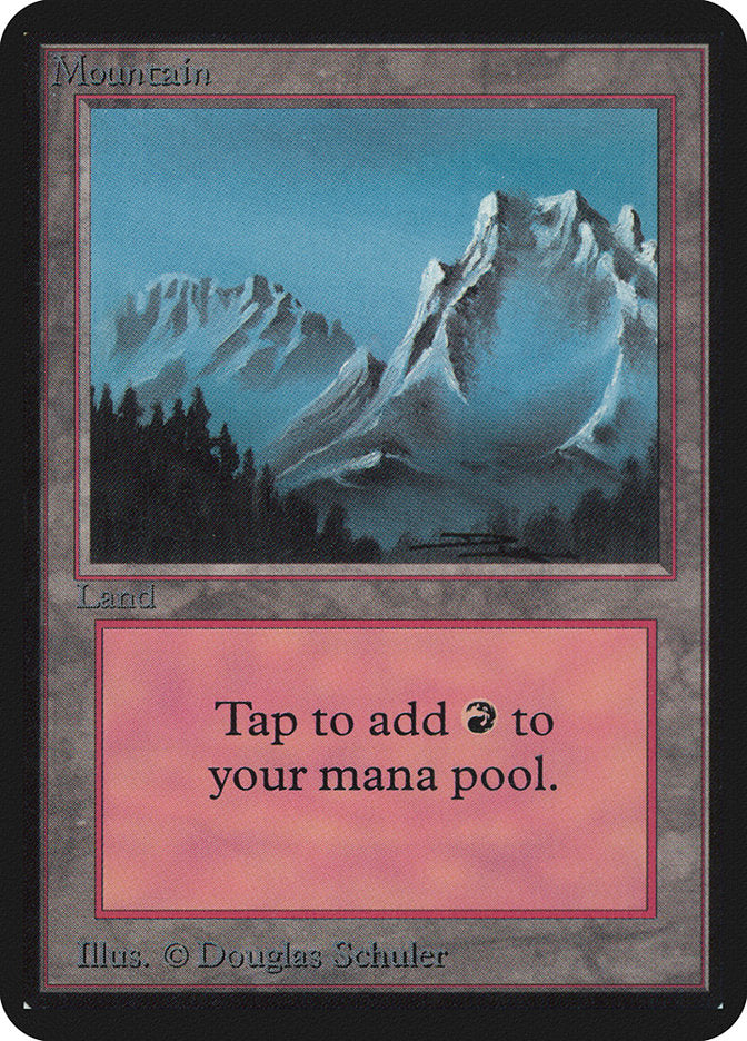 Magic: The Gathering MTG Mountain (293) [Alpha Edition] Graded CGC 9 Mint