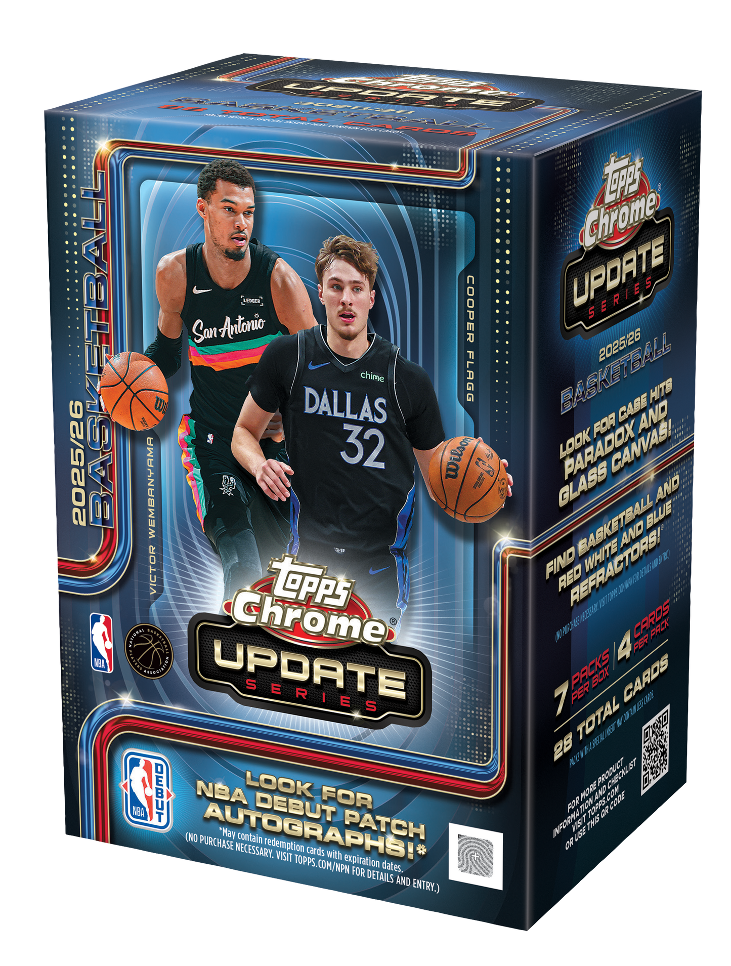 2025-26 Topps Chrome Update Series Basketball Value Box