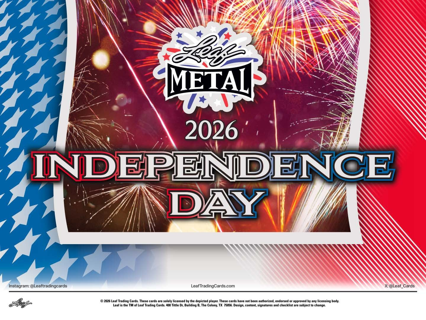 2026 Leaf Metal Independence Day Founding Fathers Hobby Box