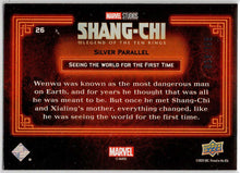 2023 Upper Deck Marvel Shang-Chi Silver Parallel Card 26 "Seeing The World" /199