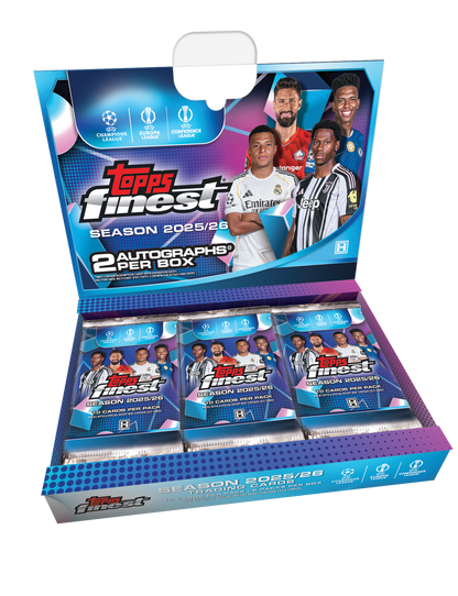 2025-26 Topps Finest UEFA Club Competitions Soccer Hobby Box