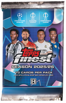 2025-26 Topps Finest UEFA Club Competitions Soccer Hobby Box