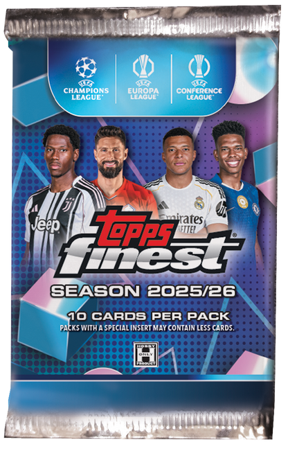 2025-26 Topps Finest UEFA Club Competitions Soccer Hobby Box