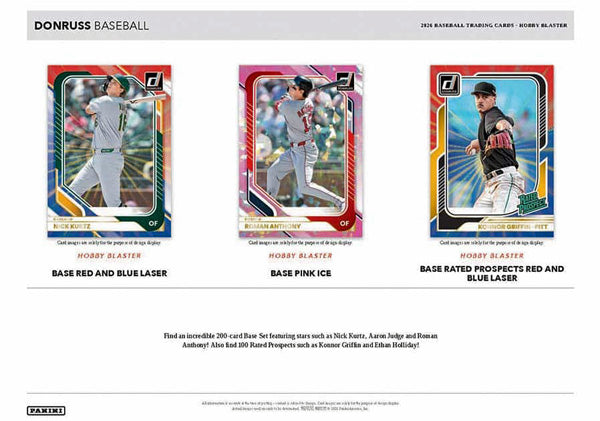 2026 Donruss Baseball Factory Sealed Blaster Box