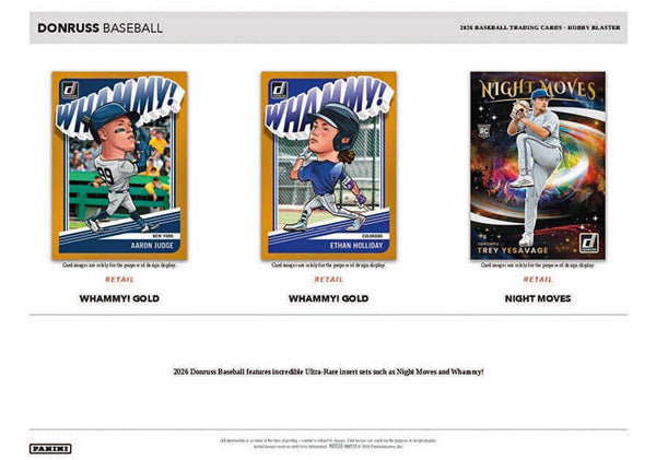 2026 Donruss Baseball Factory Sealed Blaster Box