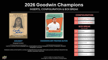 2026 Upper Deck Goodwin Champions Blaster Box