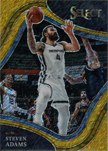 Panini Select Basketball 2021-22 Gold Shimmer Parallel Card 273 Steven Adams 10/10