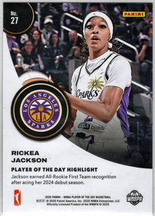 2025 Panini WNBA Player of the Day Red Parallel Card 27 Rickea Jackson 98/99