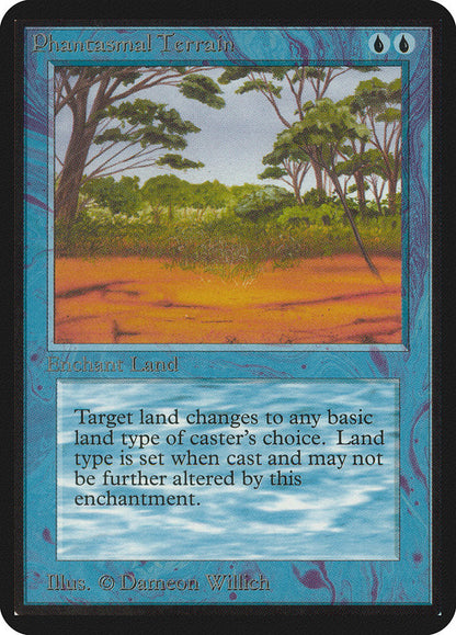 Magic: The Gathering MTG Phantasmal Terrain [Alpha Edition] Graded CGC 7.5 NM/Mint+