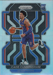 Panini Prizm Basketball 2021-22 Silver Prizm Parallel Base Card 282 Cade Cunningham
