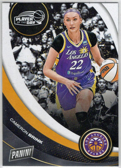 2025 Panini WNBA Player of the Day Base Card 28 Cameron Brink
