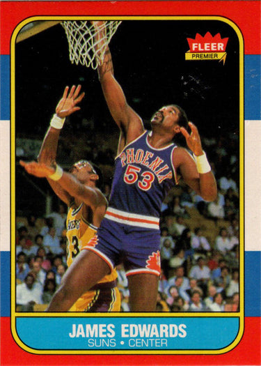 1986-87 Fleer Basketball #29 James Edwards Base Rookie Card