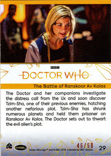 2022 Doctor Who Series 11 & 12 Orange Parallel Card 29 "The Battle Of…" /50