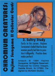 Sorayama 2 Chromium Creatures Base Card 2 "Sultry Study"