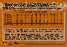 Topps Series 2 Baseball 2023 Chrome Silver Parallel Card 2T88C-17 Alcantara /50