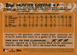 Topps Series Two Baseball 2023 Chrome Silver Blue Border Parallel Card 2T88C-66 Hunter Greene 130/150