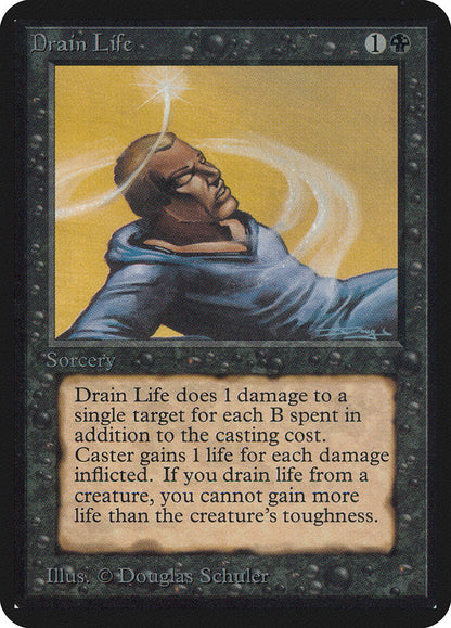 Magic: The Gathering MTG Drain Life [Alpha Edition] Graded CGC 6.5 Ex/NM+