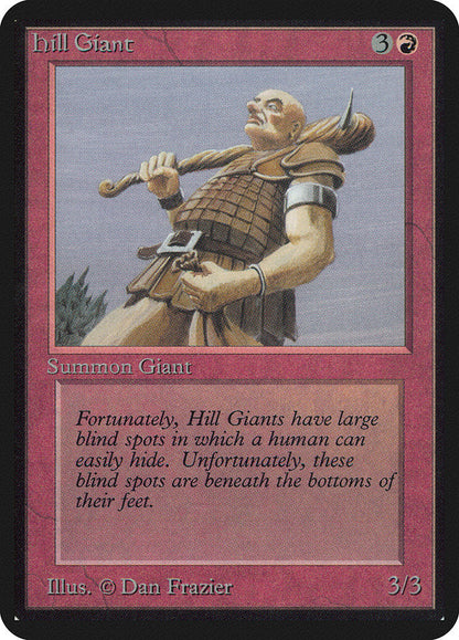 Magic: the Gathering MTG Hill Giant [Alpha Edition] Graded 8.5 NM/Mint+