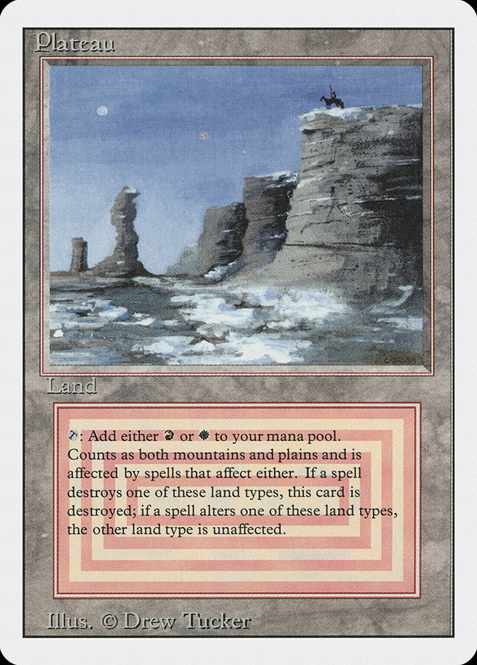 Magic: The Gathering MTG Plateau [Revised Edition] Graded CGC 9 Mint