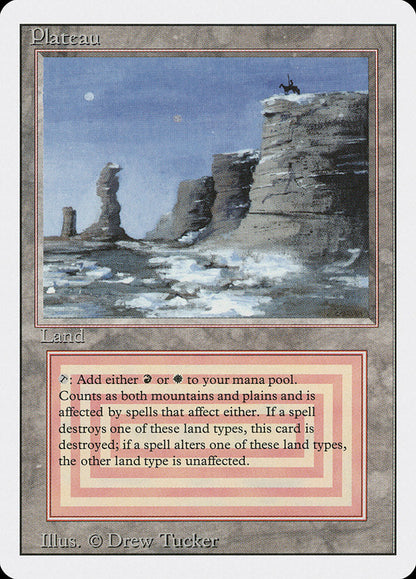 Magic: The Gathering MTG Plateau [Revised Edition] Graded CGC 9 Mint