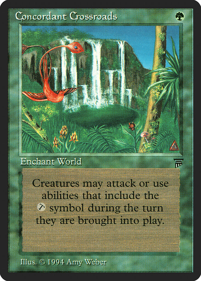 Magic: The Gathering MTG Concordant Crossroads [Legends] Graded CGC 7.5 Near Mint+