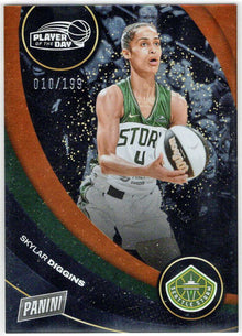 2025 Panini WNBA Player of the Day Orange Parallel Card 33 Skylar Diggins /199