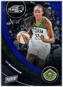 2025 Panini WNBA Player of the Day Blue Parallel Card 34 Ezi Magbegor 23/50
