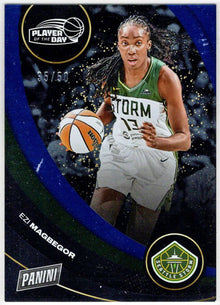 2025 Panini WNBA Player of the Day Blue Parallel Card 34 Ezi Magbegor 35/50