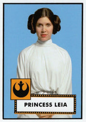 Star Wars Throwback Thursday 2023 Card #1 Princess Leia 1952 Baseball