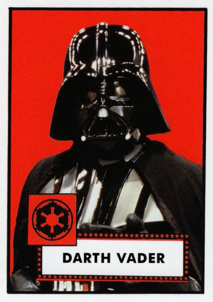 Star Wars Throwback Thursday 2023 Card #2 Darth Vader 1952 Baseball