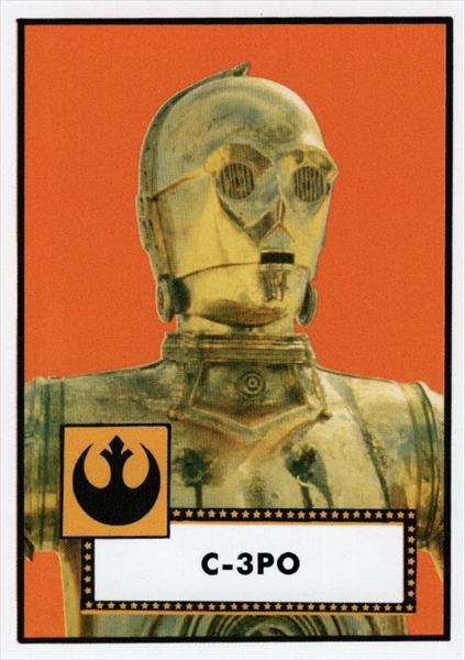 Star Wars Throwback Thursday 2023 Card #6 C-3PO 1952 Baseball