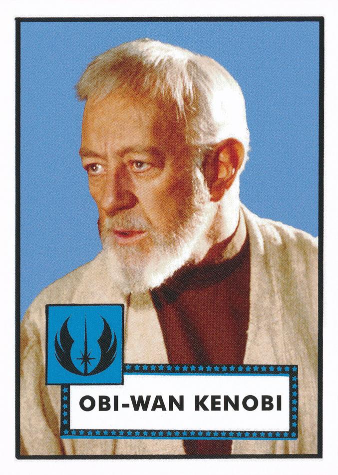 Star Wars Throwback Thursday 2023 Card #9 Obi-Wan Kenobi 1952 Baseball