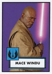 Star Wars Throwback Thursday 2023 Card #10 Mace Windu 1952 Baseball