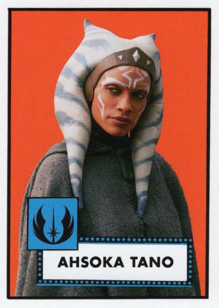 Star Wars Throwback Thursday 2023 Card #11 Ahsoka Tano 1952 Baseball