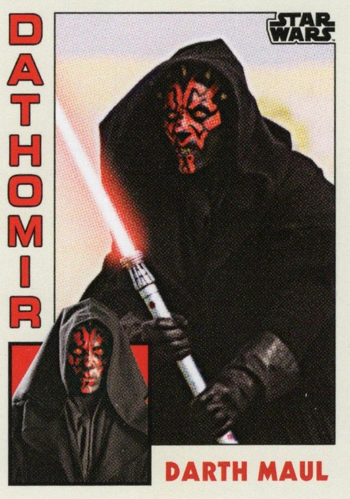 Star Wars Throwback Thursday 2023 Card #13 Darth Maul 1984 Baseball