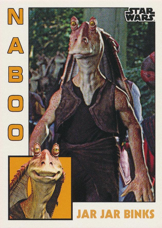 Star Wars Throwback Thursday 2023 Card #16 Jar Jar Binks 1984 Baseball