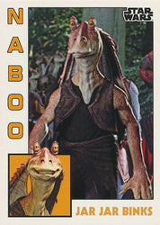 Star Wars Throwback Thursday 2023 Card #16 Jar Jar Binks 1984 Baseball