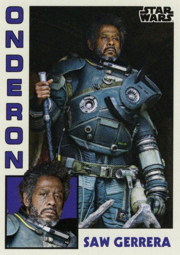 Star Wars Throwback Thursday 2023 Card #19 Saw Gerrera 1984 Baseball