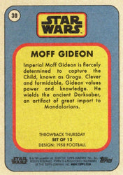 Star Wars Throwback Thursday 2023 Card #30 Moff Gideon 1958 Football