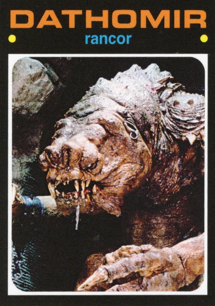 Star Wars Throwback Thursday 2023 Card #40 Rancor 1971 Baseball