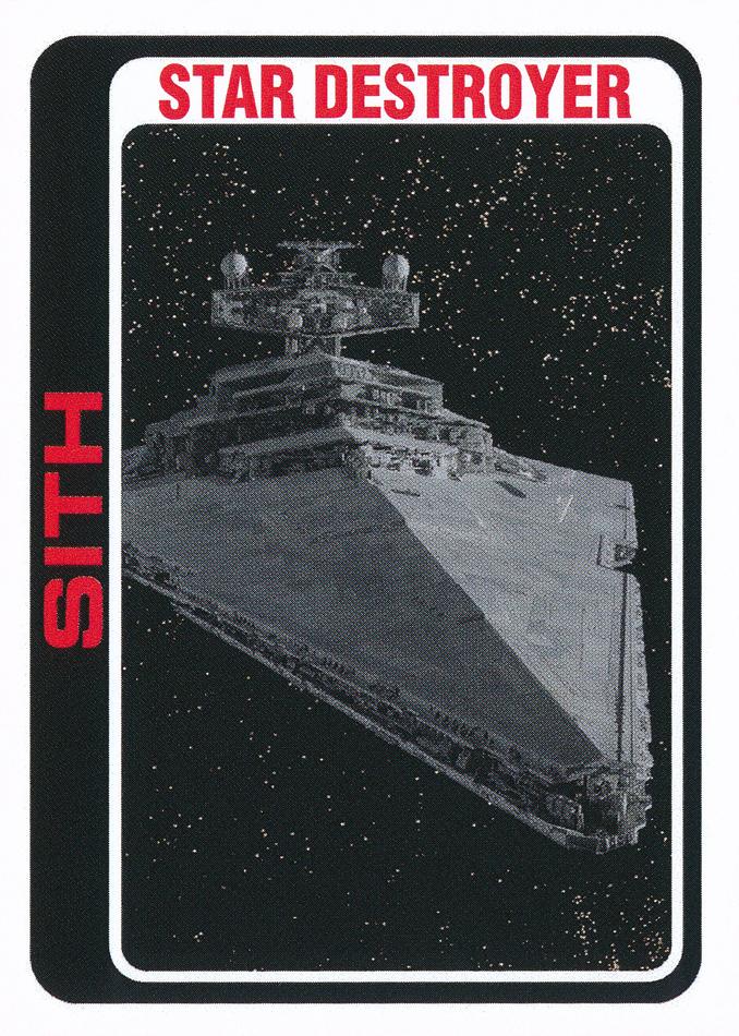 Star Wars Throwback Thursday 2023 Card #60 Star Destroyer 1978 Football