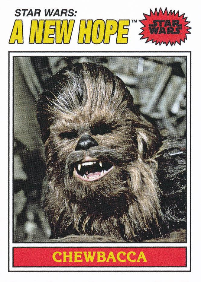 Star Wars Throwback Thursday 2023 Card #63 Chewbacca 1977 Topps Baseball