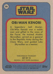 Star Wars Throwback Thursday 2023 Card #64 Obi-Wan Kenobi 1977 Topps Baseball