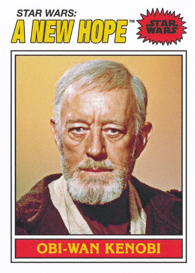 Star Wars Throwback Thursday 2023 Card #64 Obi-Wan Kenobi 1977 Topps Baseball