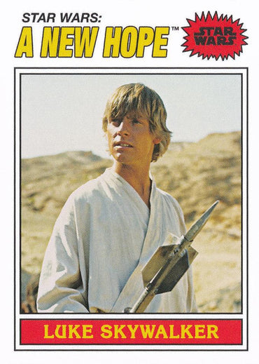 Star Wars Throwback Thursday 2023 Card #65 Luke Skywalker 1977 Topps Baseball